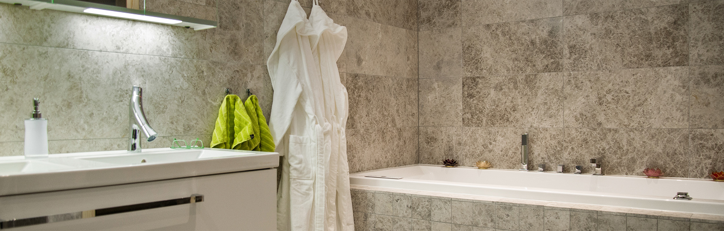 Kalksten Nordic i badrum