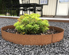 Kantstål Corten 12 cm r=28 cm